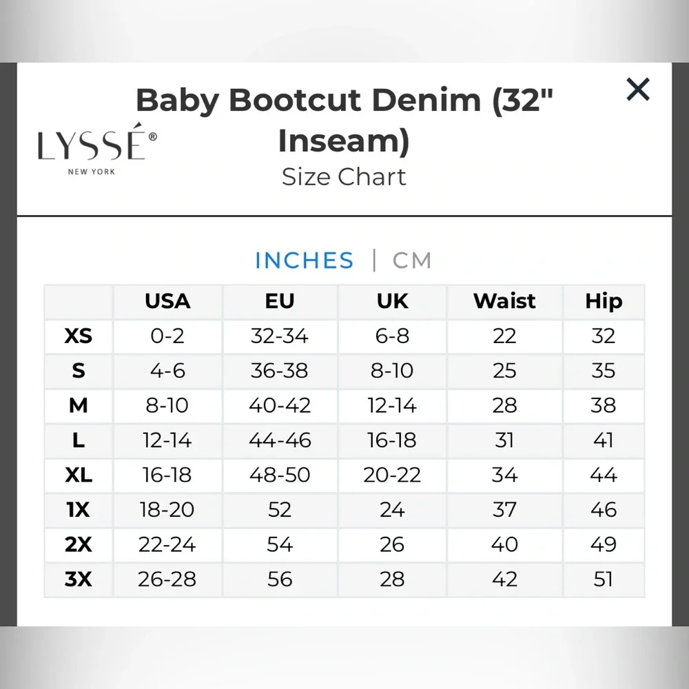 Lysse New York Baby Bootcut Denim (32" Inseam), Size Medium - Picture 8 of 8